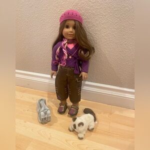 2005 GOTY Marisol American Girl 18” Doll w/ Meet Outfit & Accessories & Cat Luna
